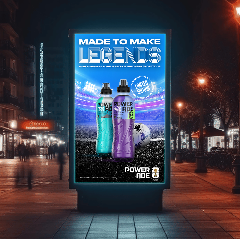 Powerade DOOH Screen